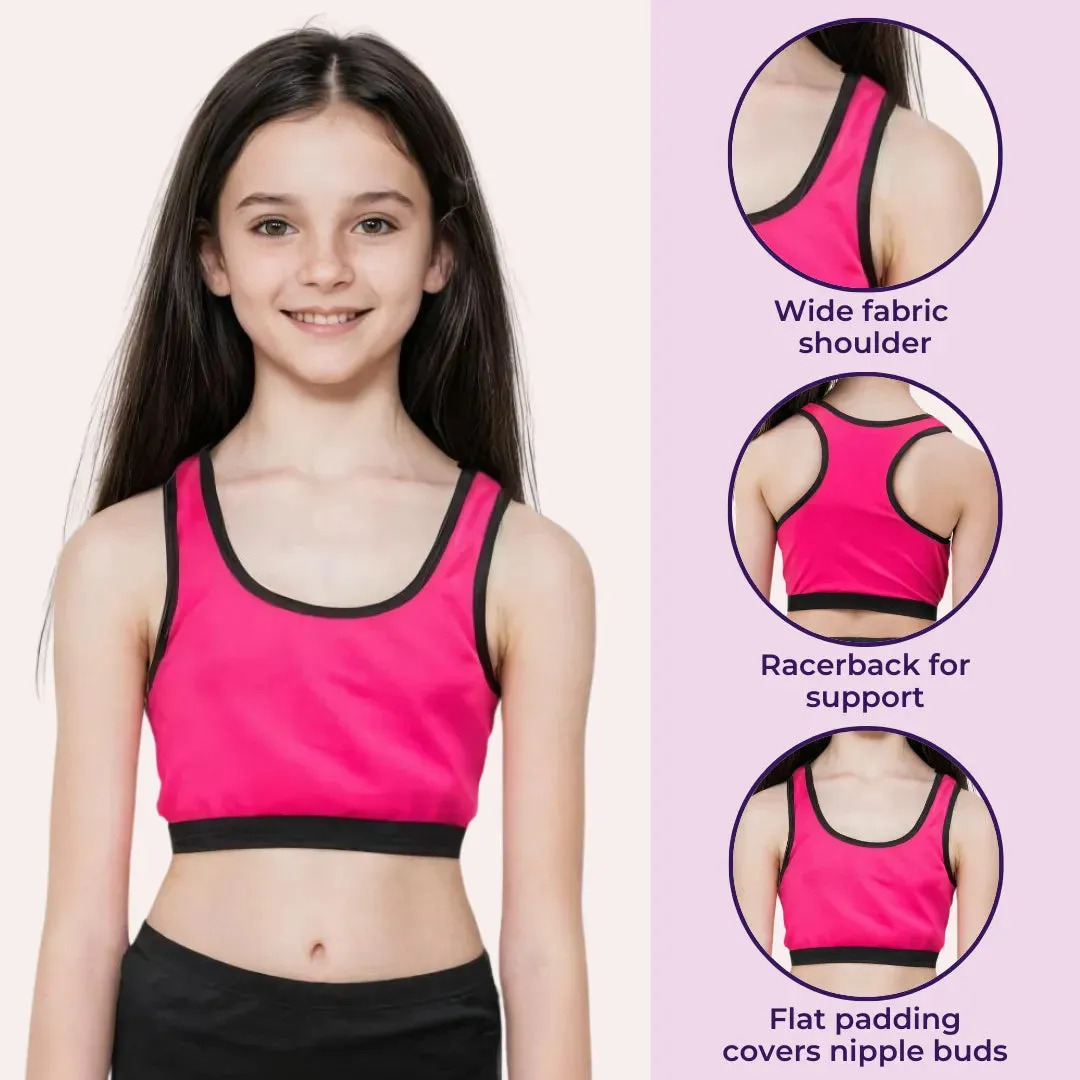 Sports Bra For Teen Girls - Pack Of 2