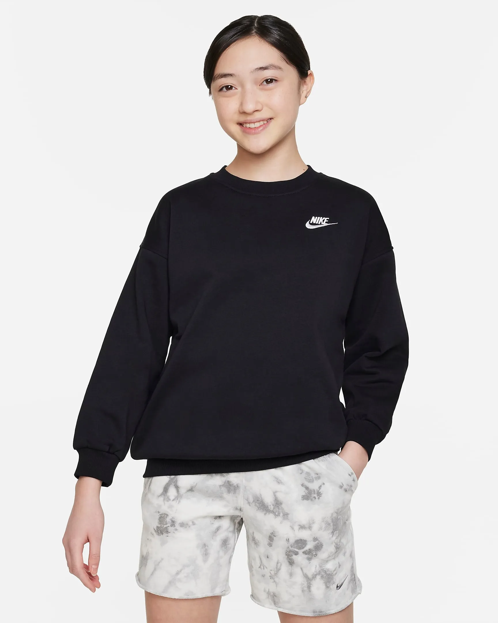 Sportswear Club Fleece Girls Oversized Sweater
