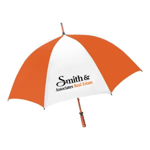Sporty Wood-Shaft Golf Umbrella