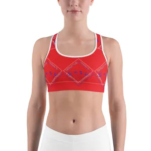 S.T.F.U Diamond Racerback Sports bra - Red