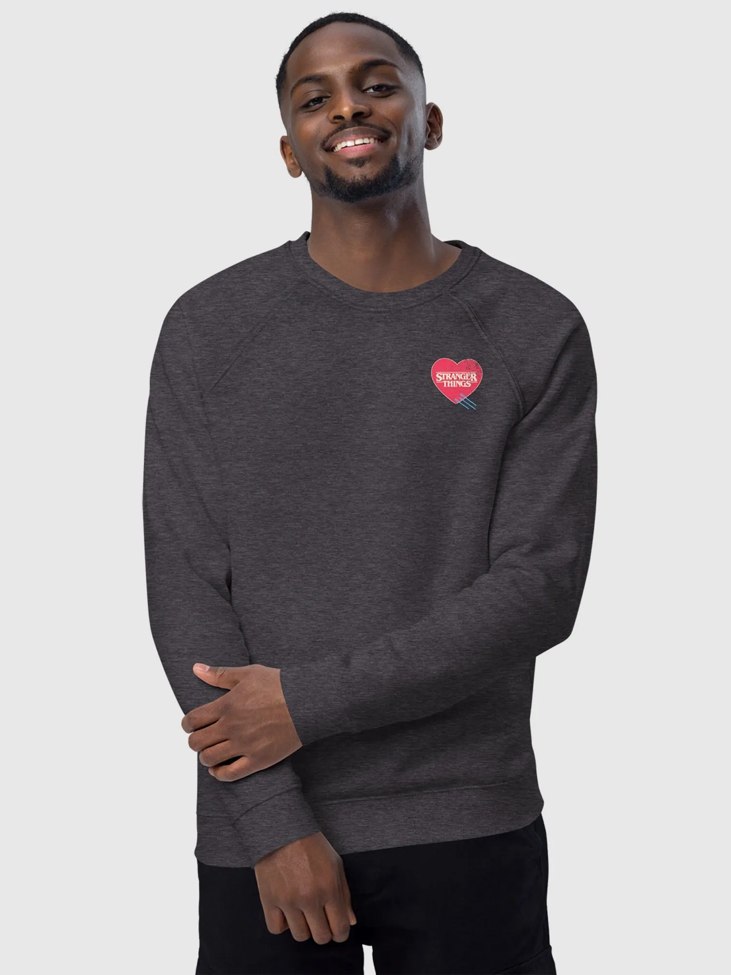 Stranger Things You Set My Heart on Hellfire Crewneck Sweatshirt