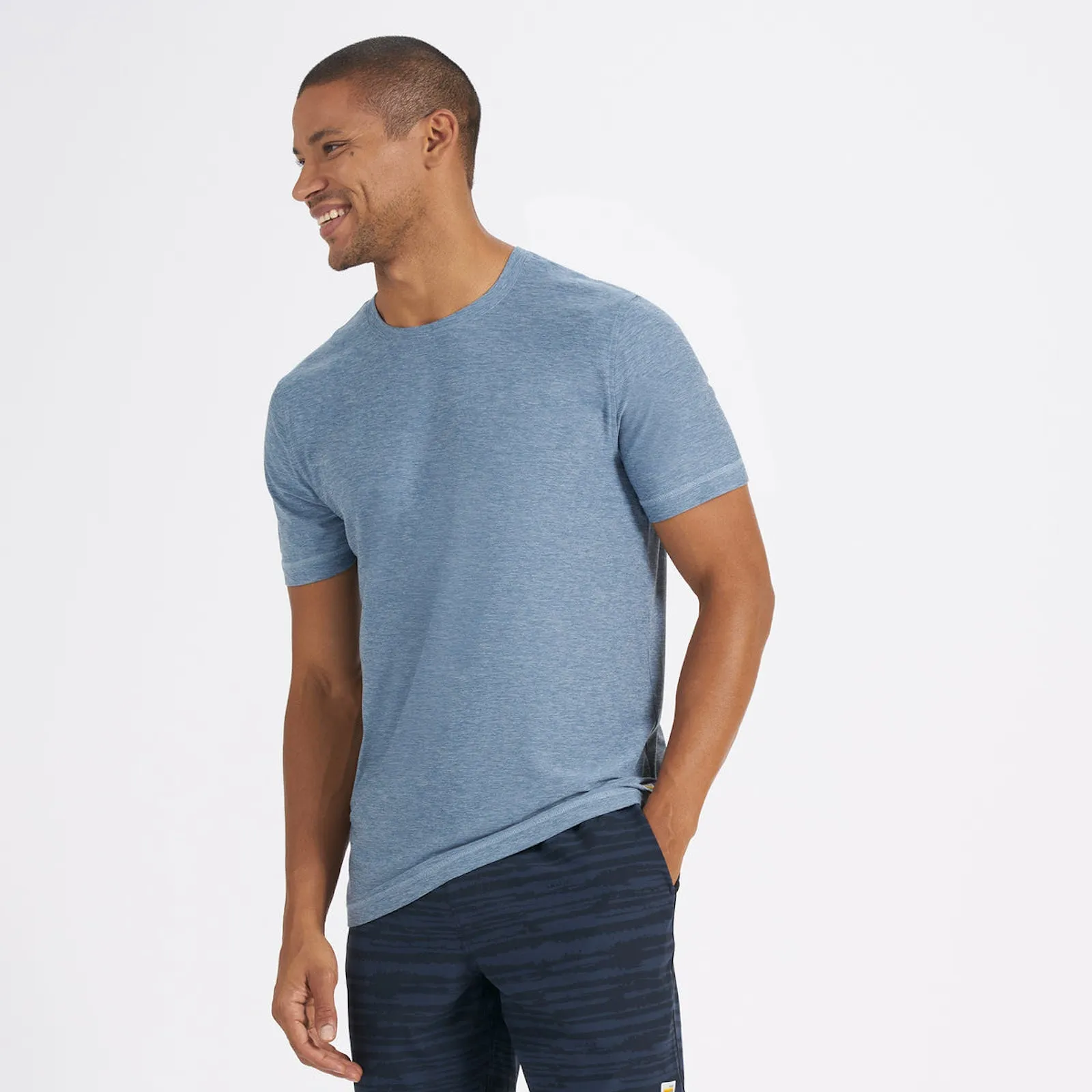 Strato Tech Tee | Cloud Heather