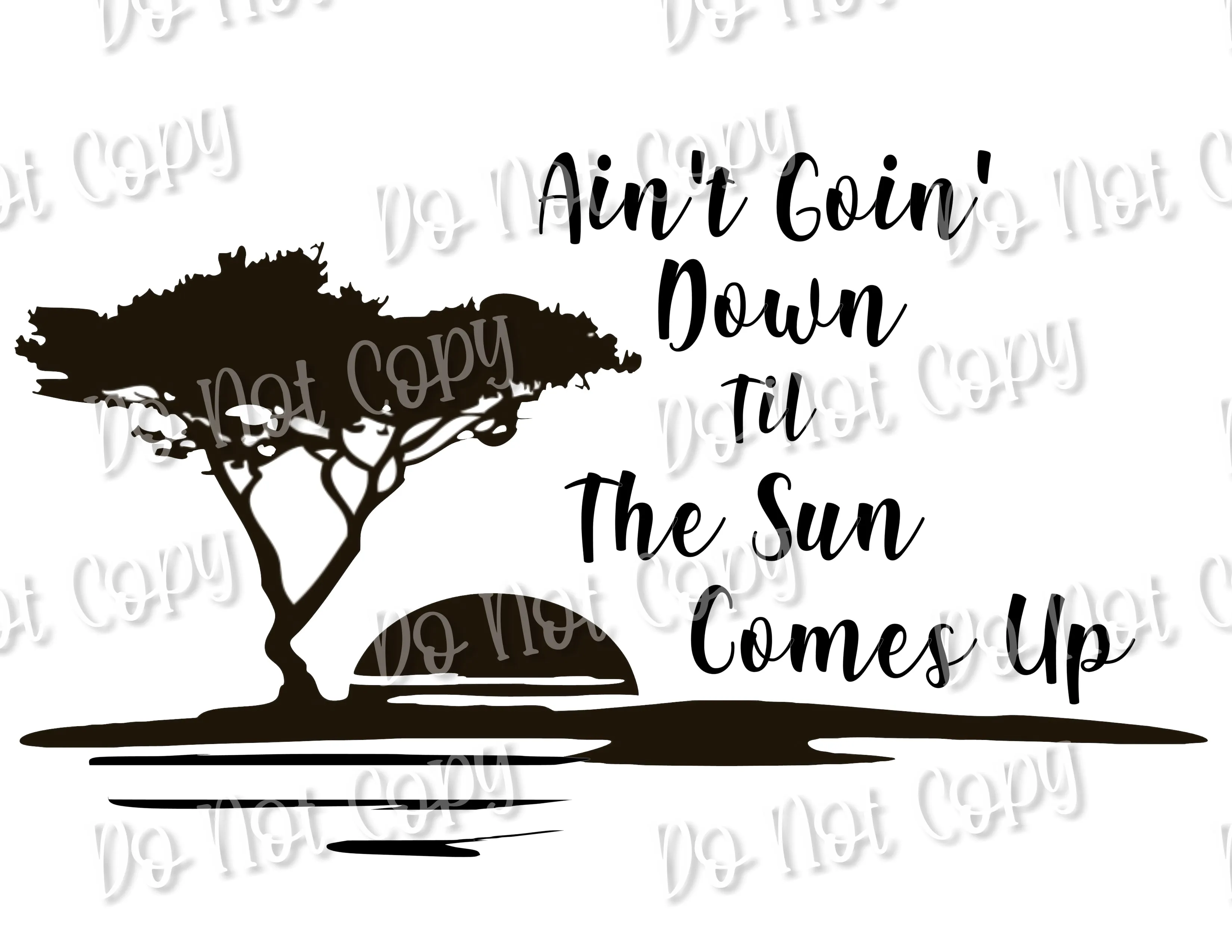 Sun Comes Up Sublimation Print