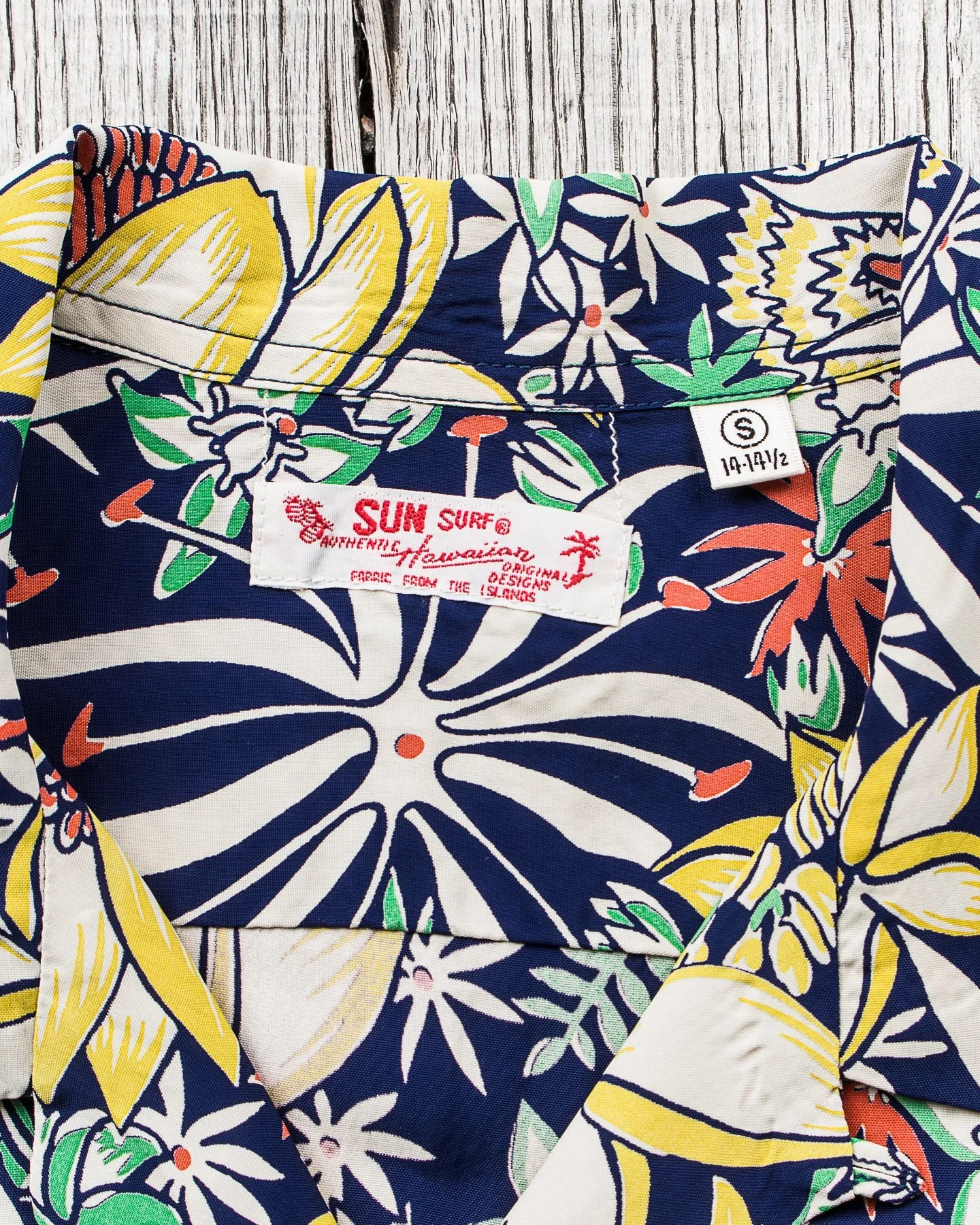 Sun Surf Rayon Hawaiian Shirt Leilani Navy SS39016