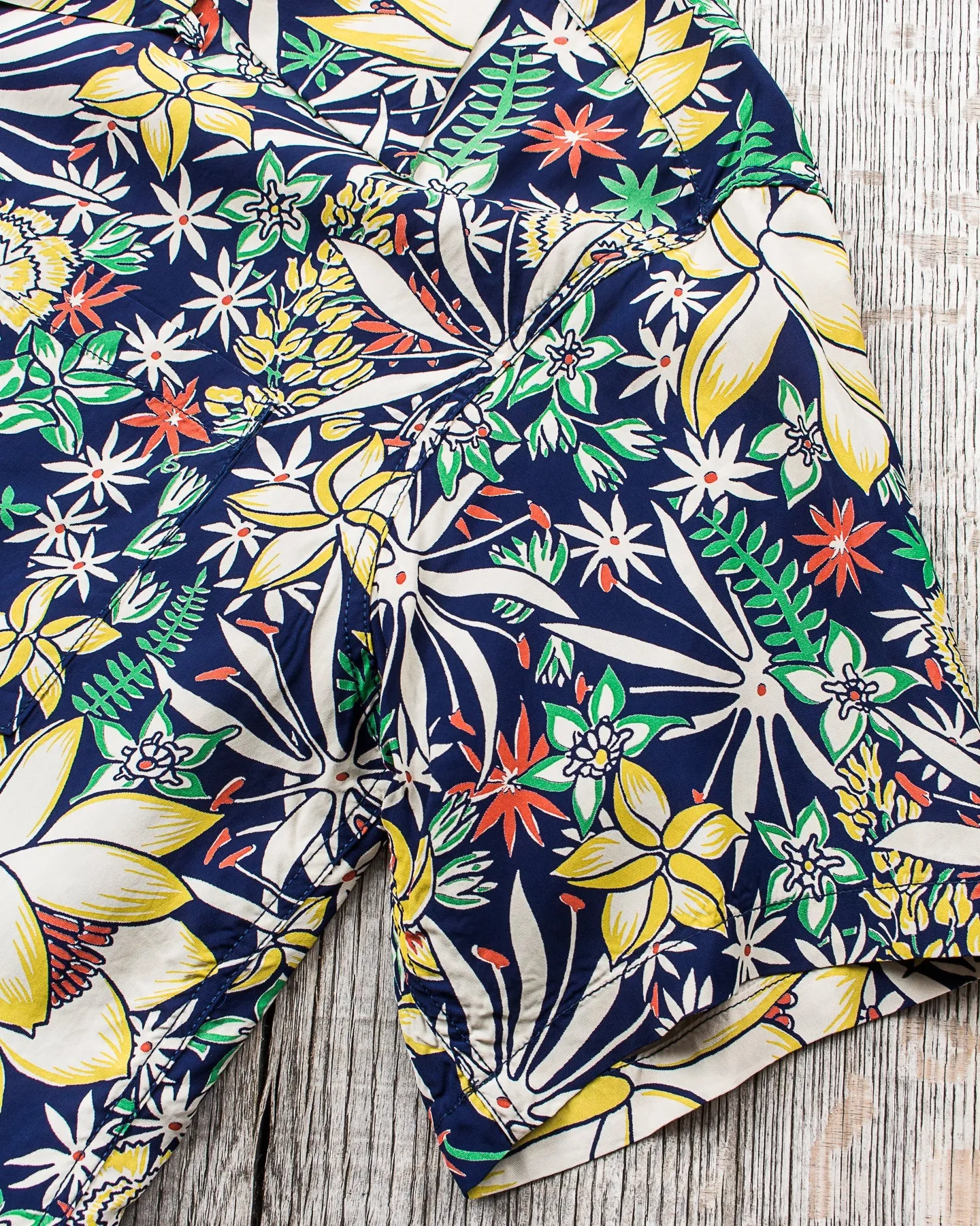 Sun Surf Rayon Hawaiian Shirt Leilani Navy SS39016