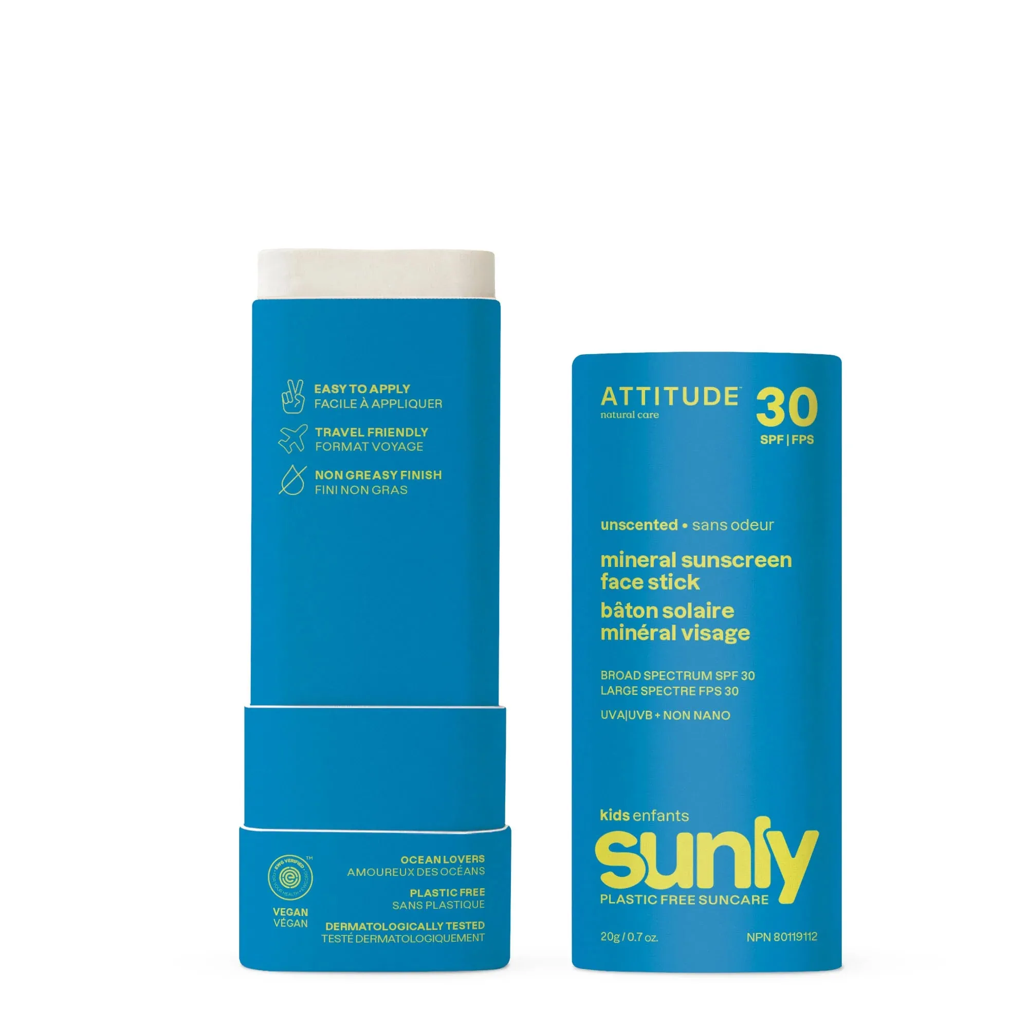 Sunly SPF30 Kids Face Stick Unscented 20g