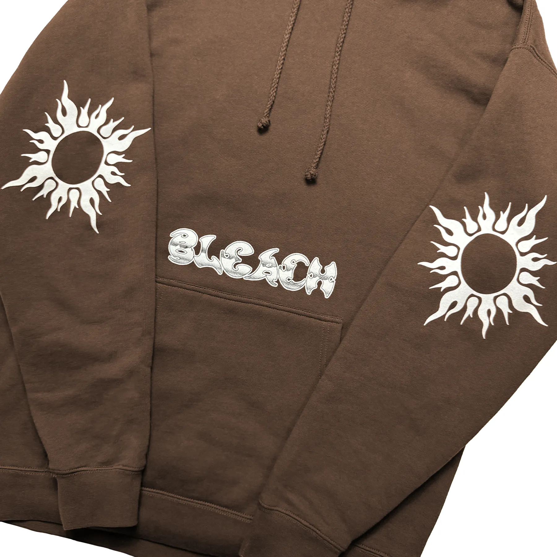 Sunshine Hooded Sweatshirt - Brown/White