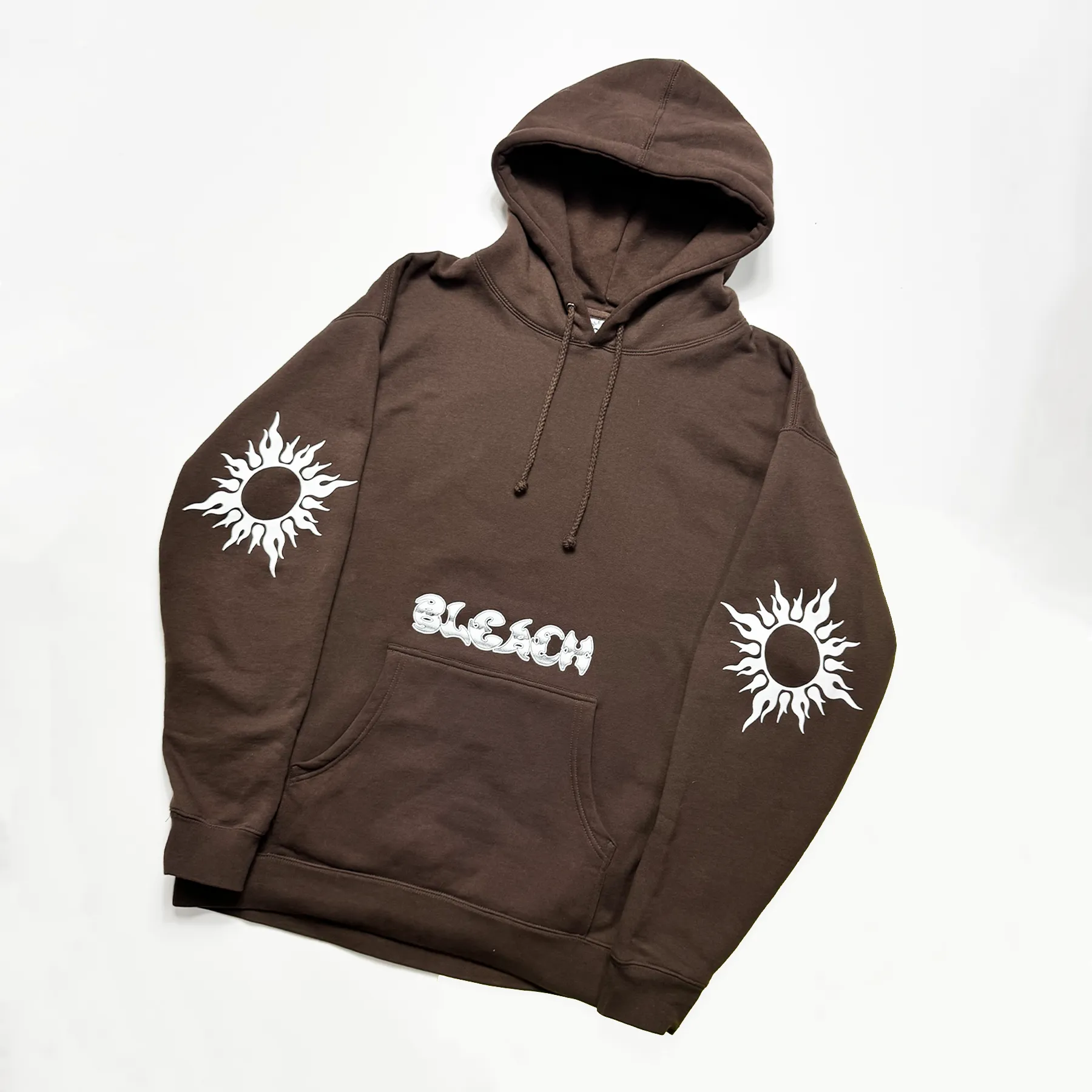 Sunshine Hooded Sweatshirt - Brown/White