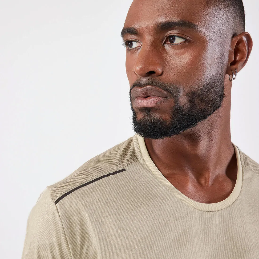 T-shirt de running respirant Homme - KIPRUN Run 500 Dry   Graph Lin
