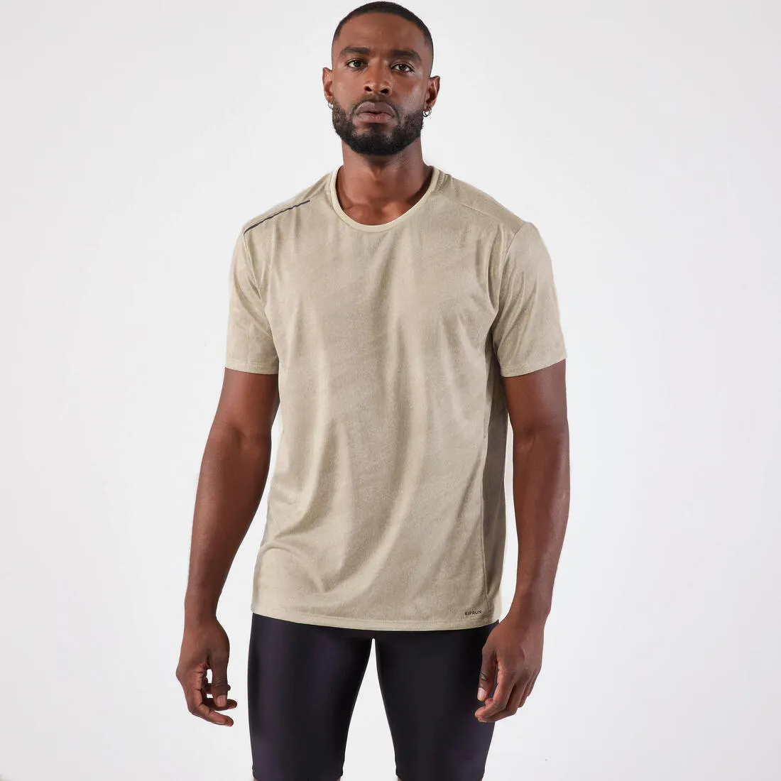 T-shirt de running respirant Homme - KIPRUN Run 500 Dry   Graph Lin