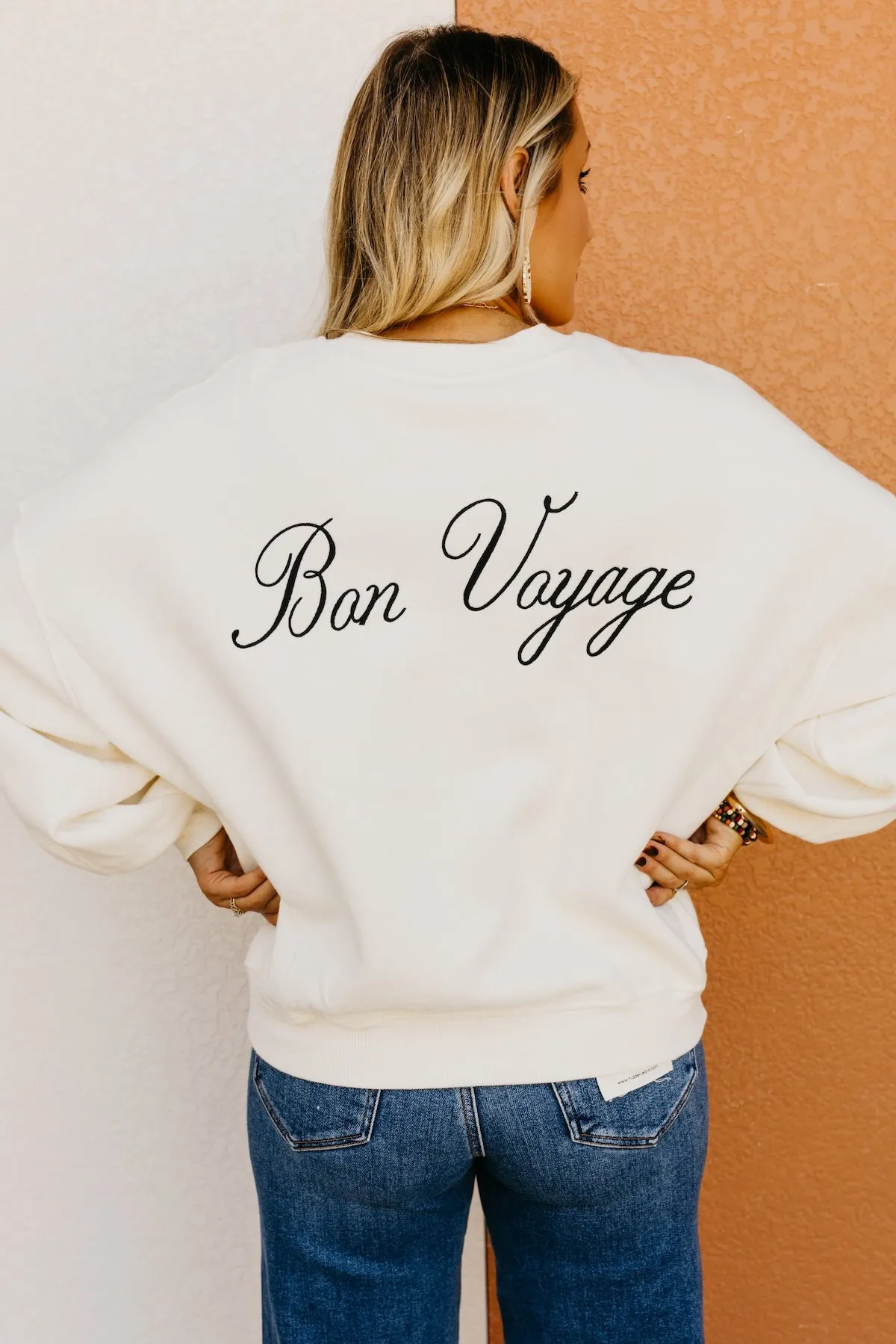 The Bon Voyage Embroidered Sweatshirt