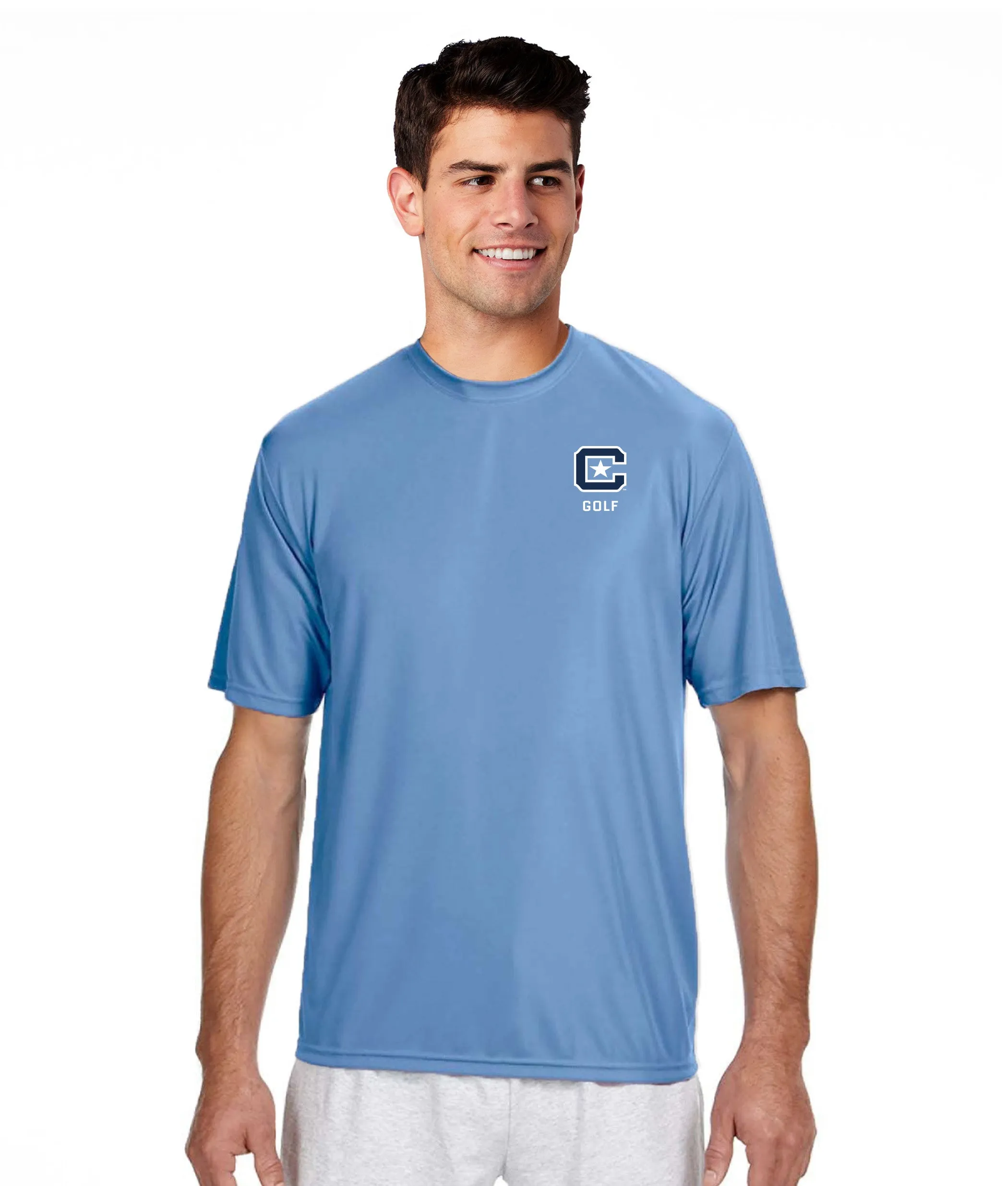 The Citadel, Golfing Spike, Club Sports Men's Golf, Performance T-Shirt