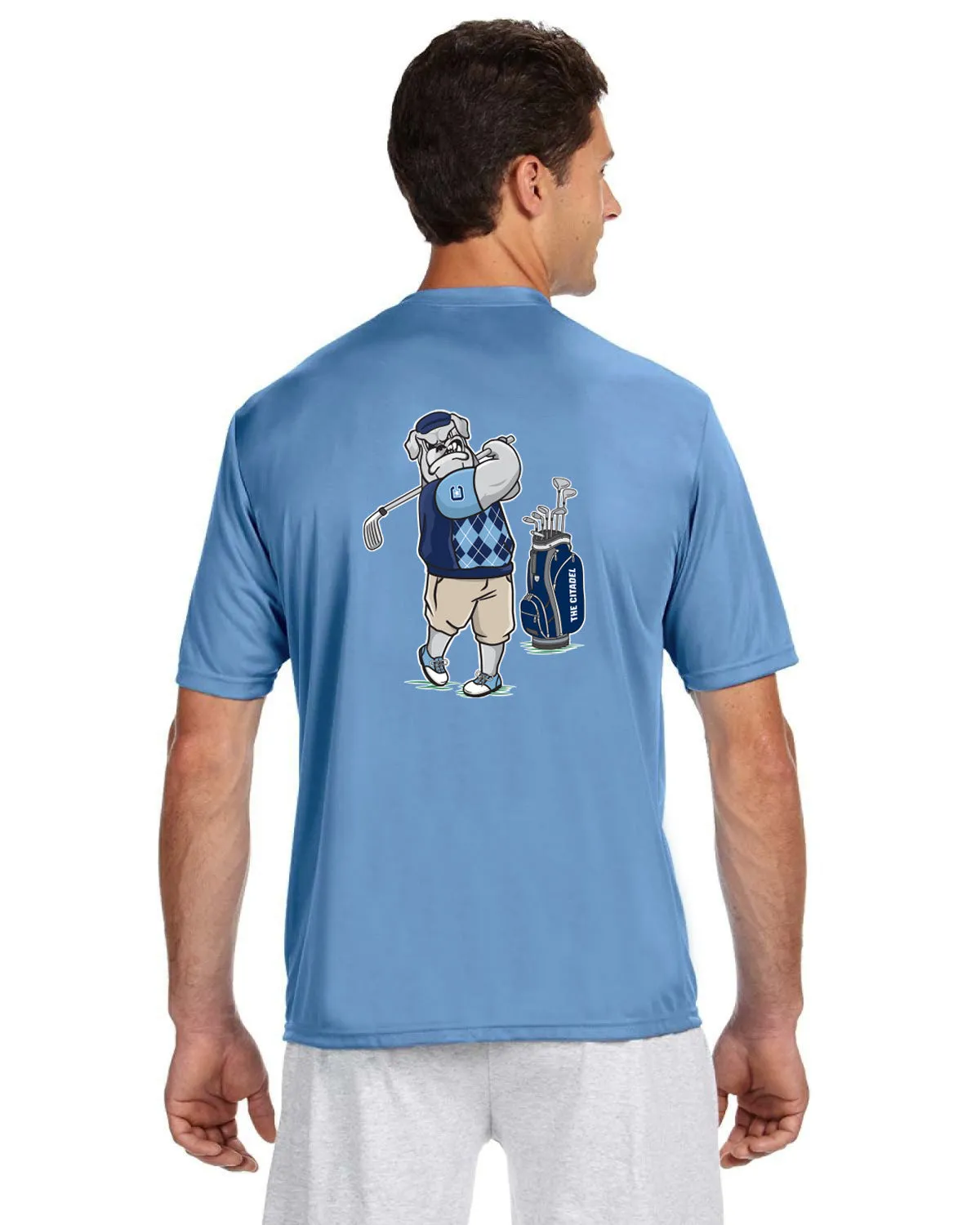 The Citadel, Golfing Spike, Club Sports Men's Golf, Performance T-Shirt