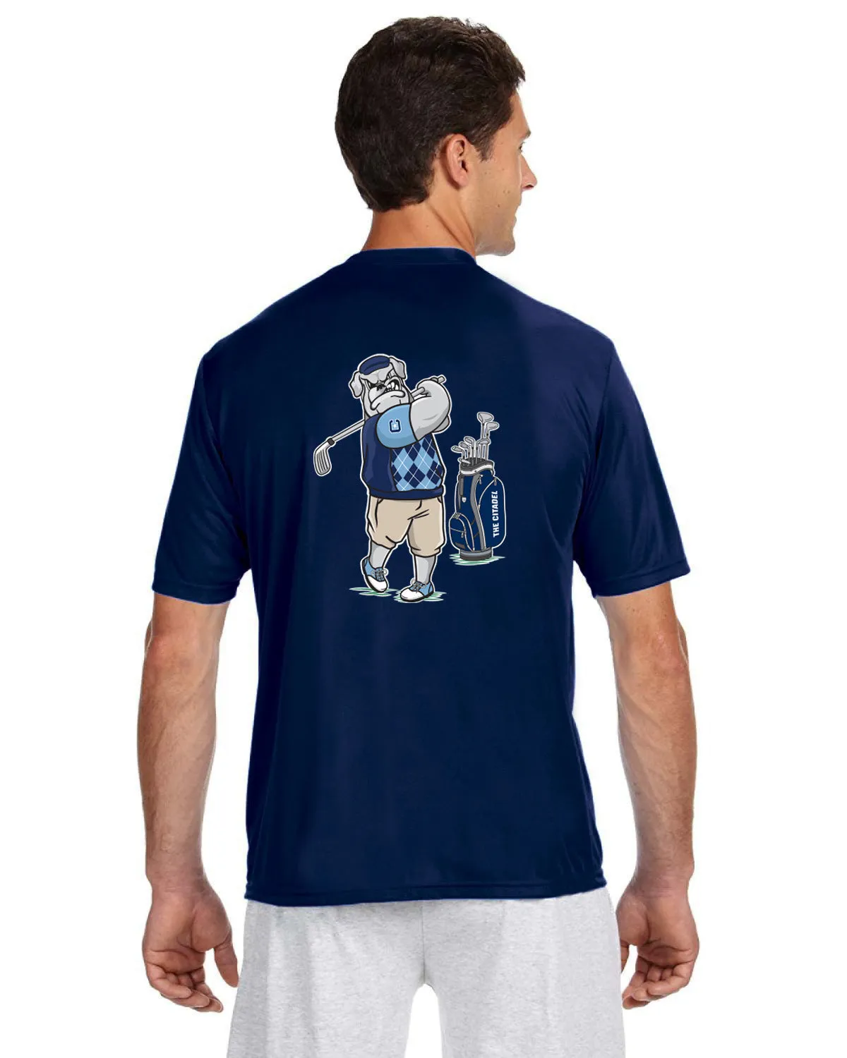 The Citadel, Golfing Spike, Club Sports Men's Golf, Performance T-Shirt