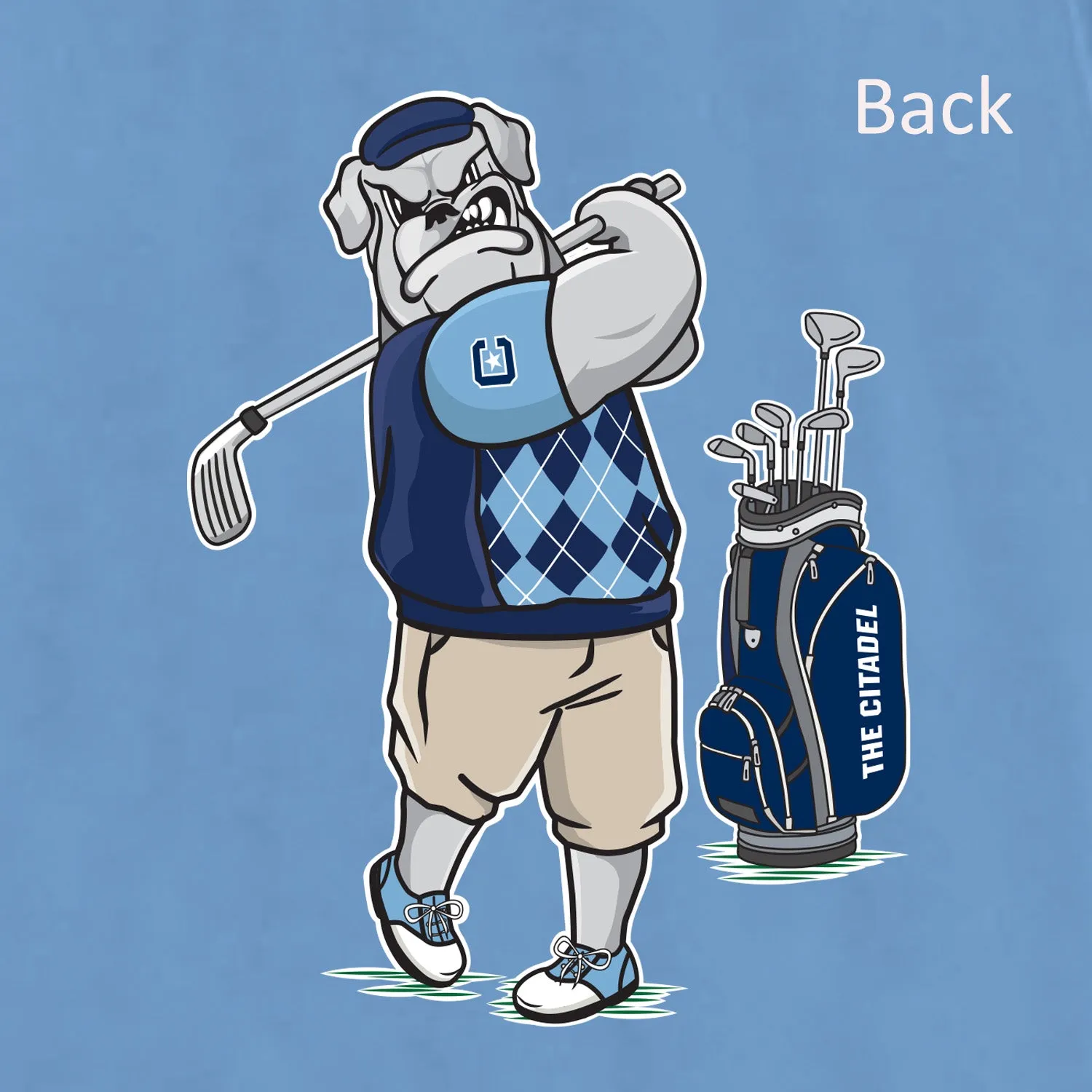The Citadel, Golfing Spike, Club Sports Men's Golf, Performance T-Shirt