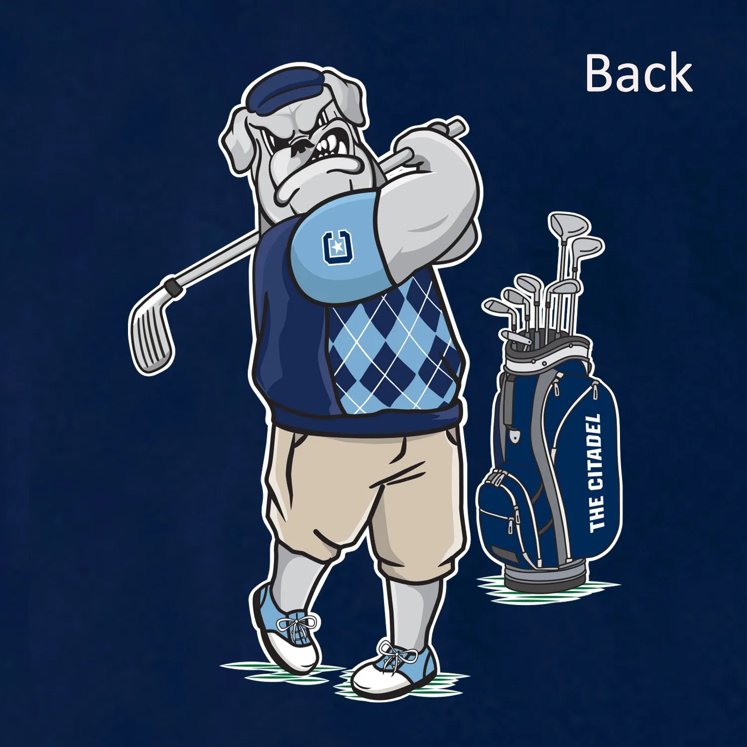 The Citadel, Golfing Spike, Club Sports Men's Golf, Performance T-Shirt
