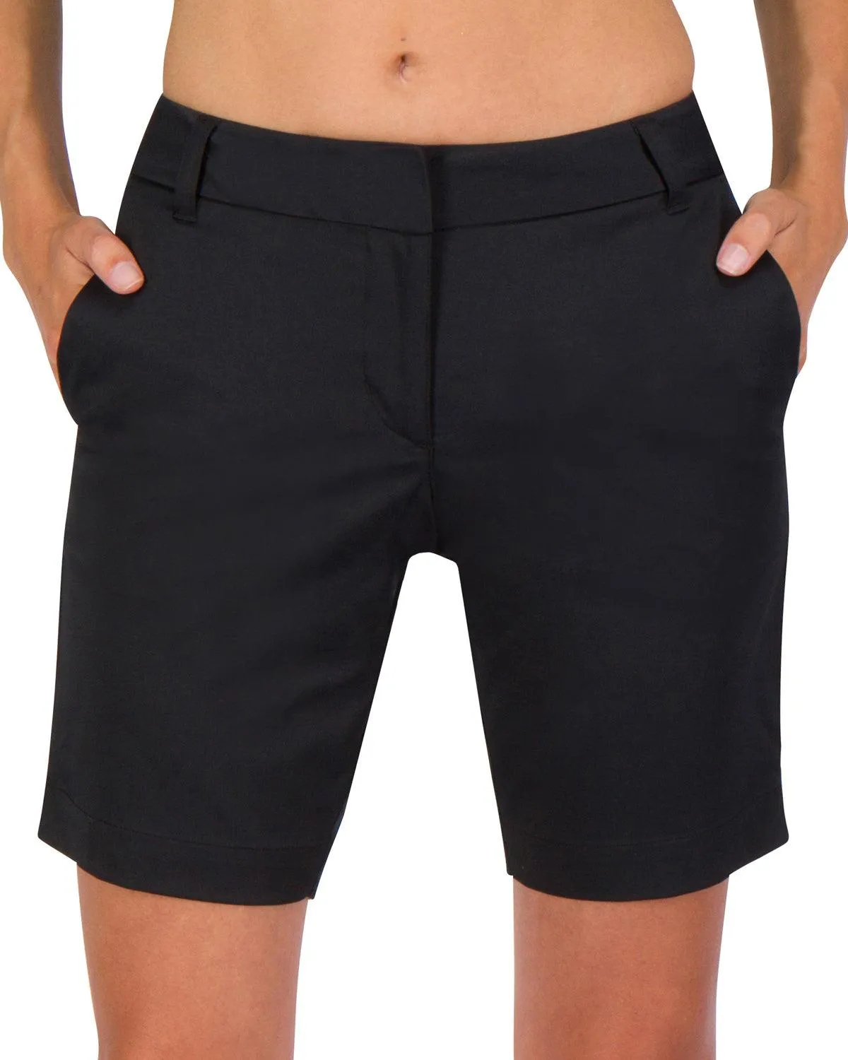 Three Sixty Six Womens Bermuda Golf Shorts - Quick Dry Active Shorts with Pockets, Athletic and Breathable - 8 ½ Inch Inseam