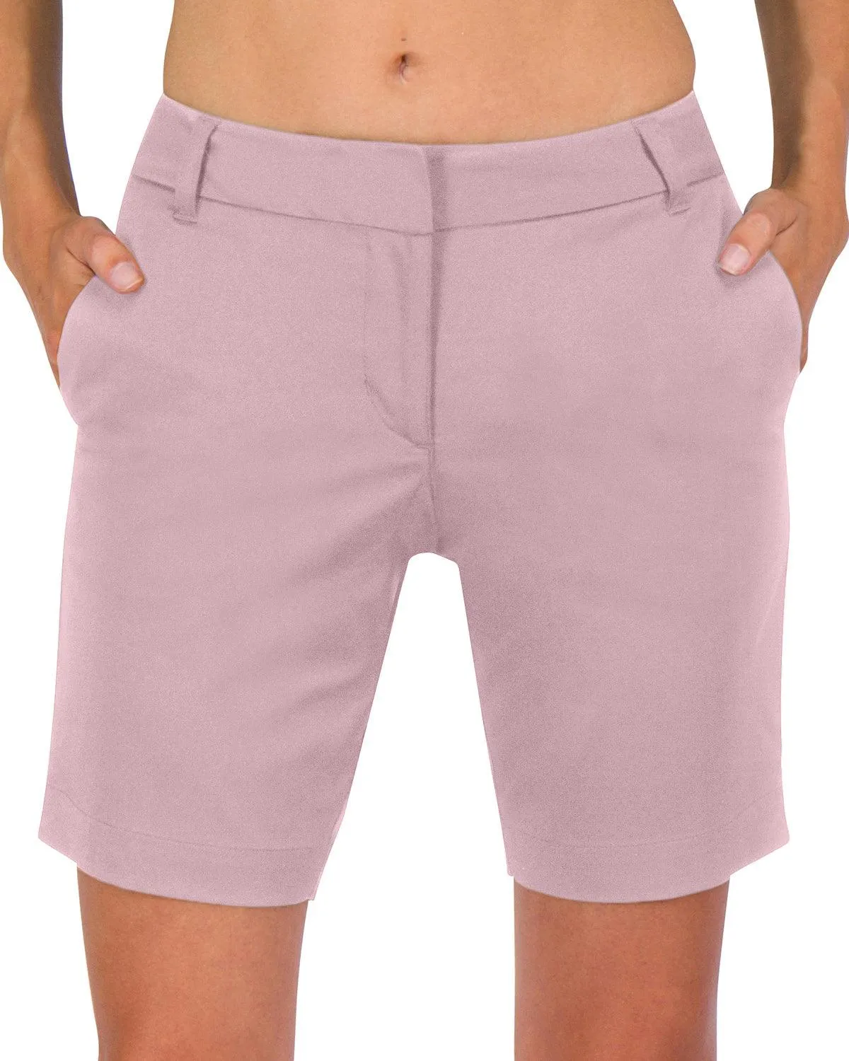 Three Sixty Six Womens Bermuda Golf Shorts - Quick Dry Active Shorts with Pockets, Athletic and Breathable - 8 ½ Inch Inseam
