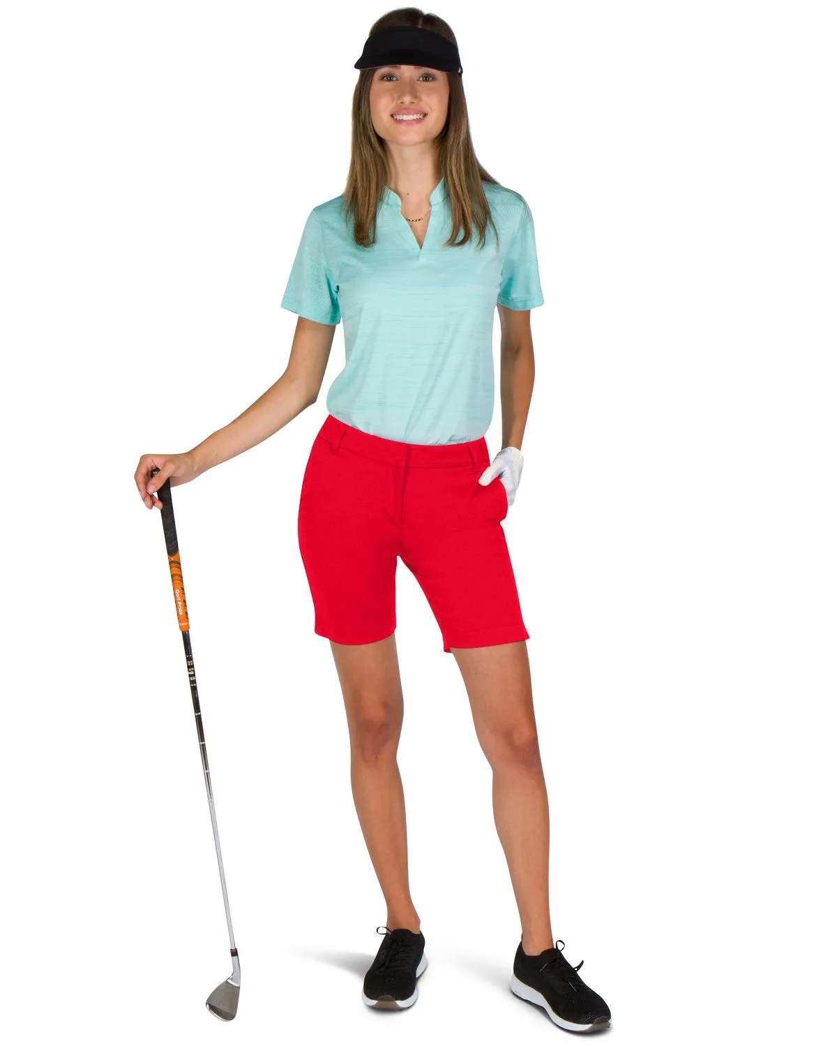 Three Sixty Six Womens Bermuda Golf Shorts - Quick Dry Active Shorts with Pockets, Athletic and Breathable - 8 ½ Inch Inseam