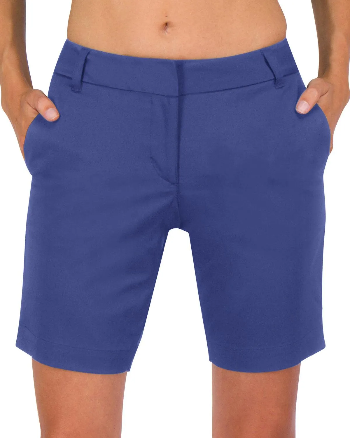Three Sixty Six Womens Bermuda Golf Shorts - Quick Dry Active Shorts with Pockets, Athletic and Breathable - 8 ½ Inch Inseam