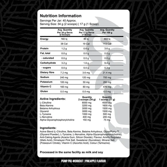 Ultimate Non-Stim Pump Pre Workout by Gorilla X Labs