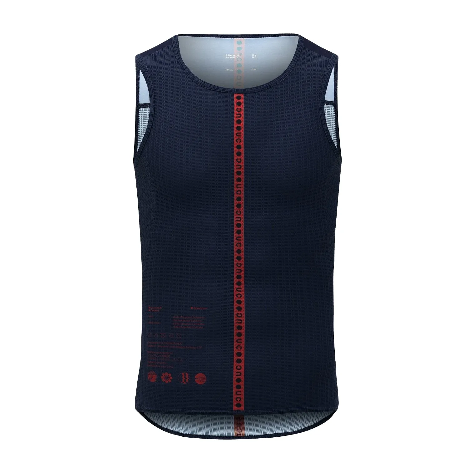 Universal Colours Spectrum Sleeveless Base Layer - Navy