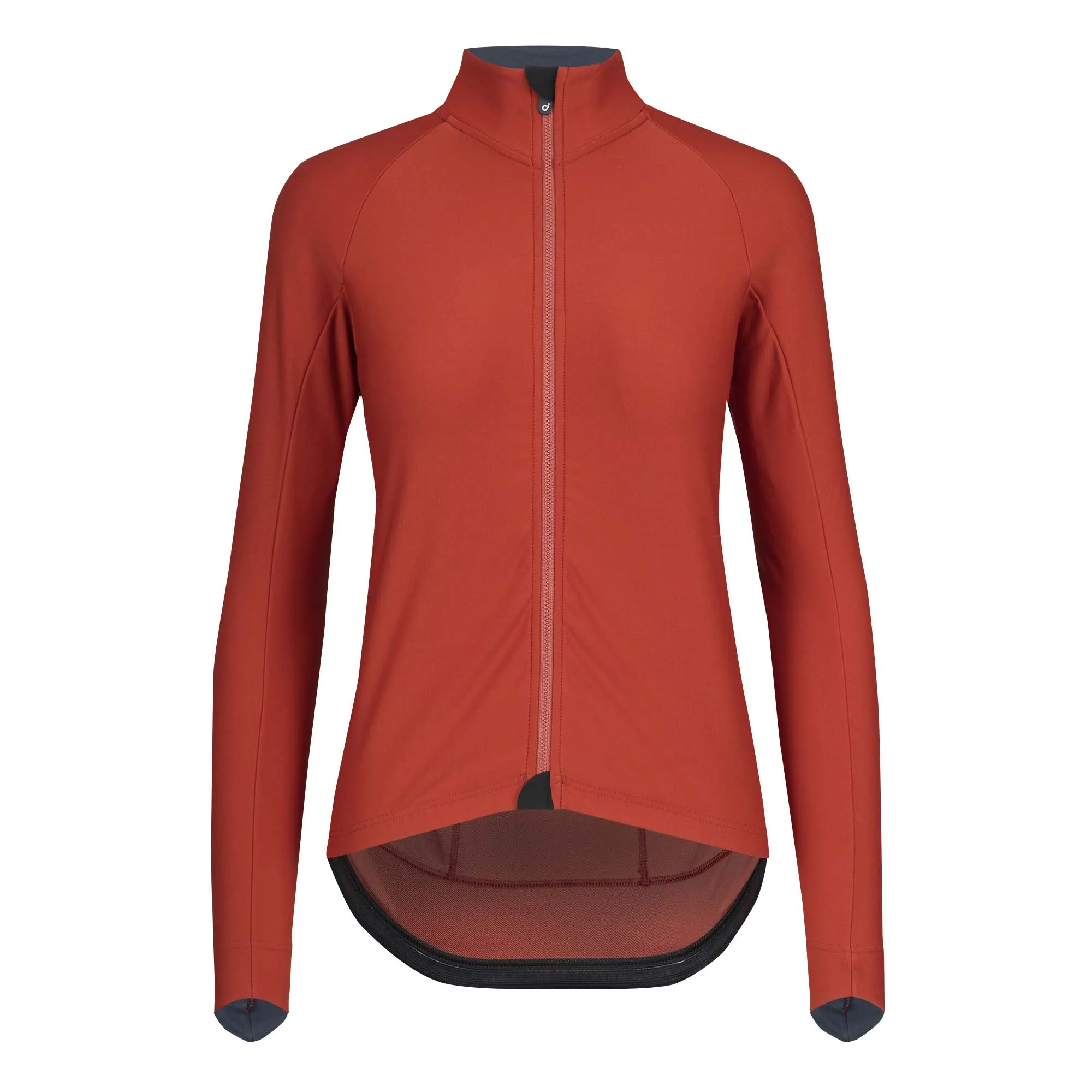 VELOCIO WOMENS JERSEY THERMAL LONG SLEEVE DARK RED