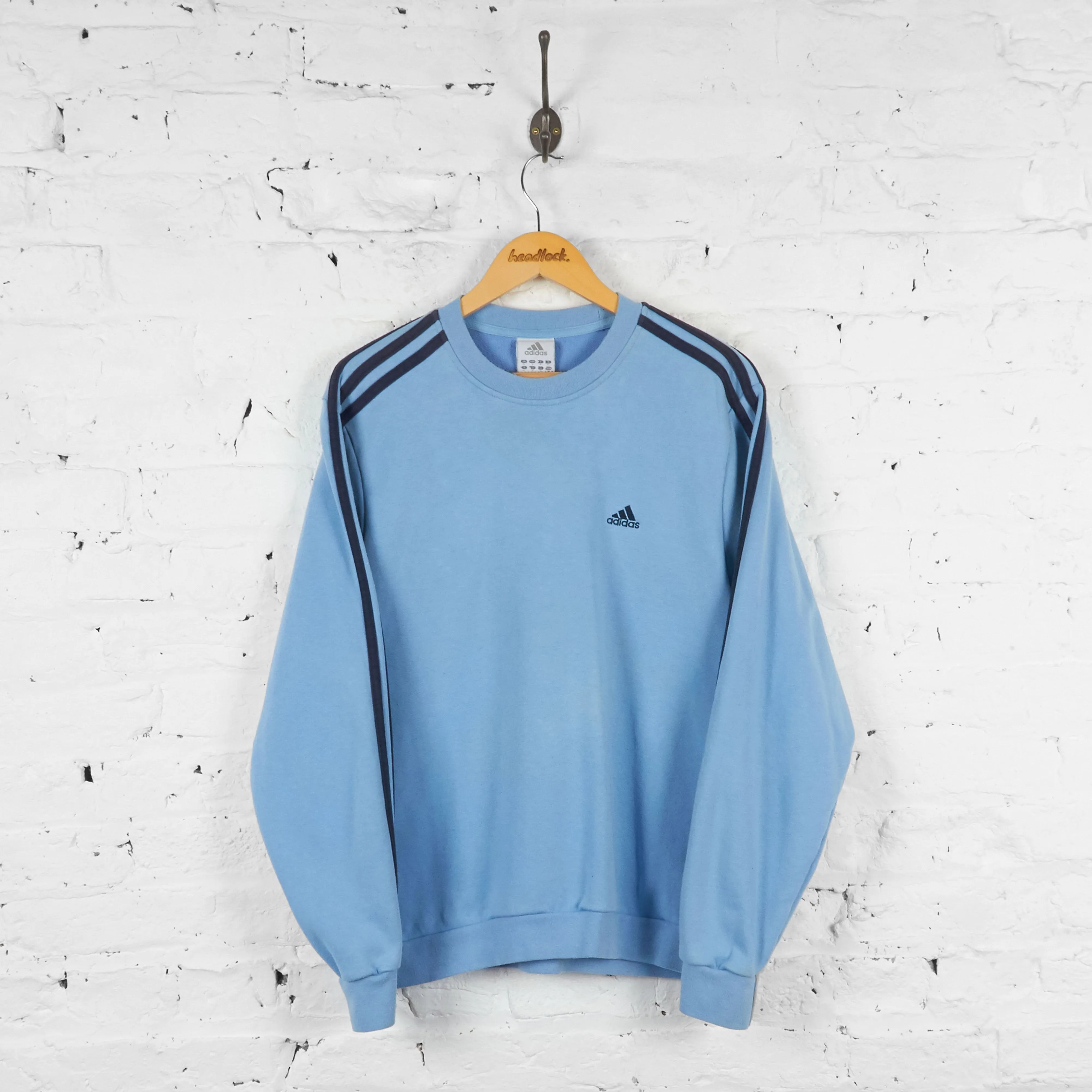 Vintage Adidas Sweatshirt - Blue - L