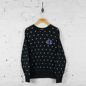 Vintage Champion Sweatshirt - Black - L