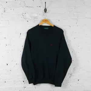 Vintage Fred Perry Sweatshirt - Black - M