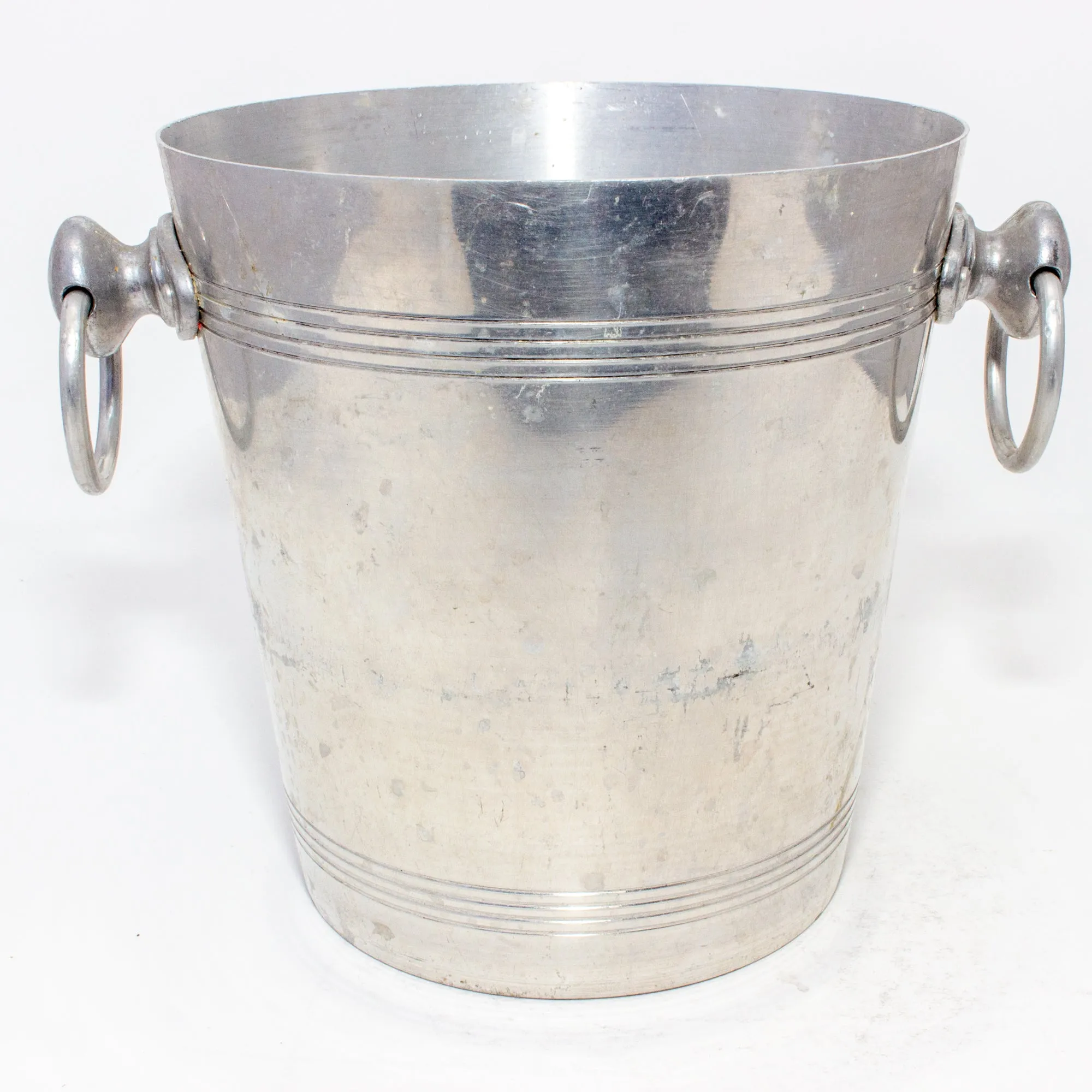 Vintage French Metal Ice Bucket | Alain Thienot Label