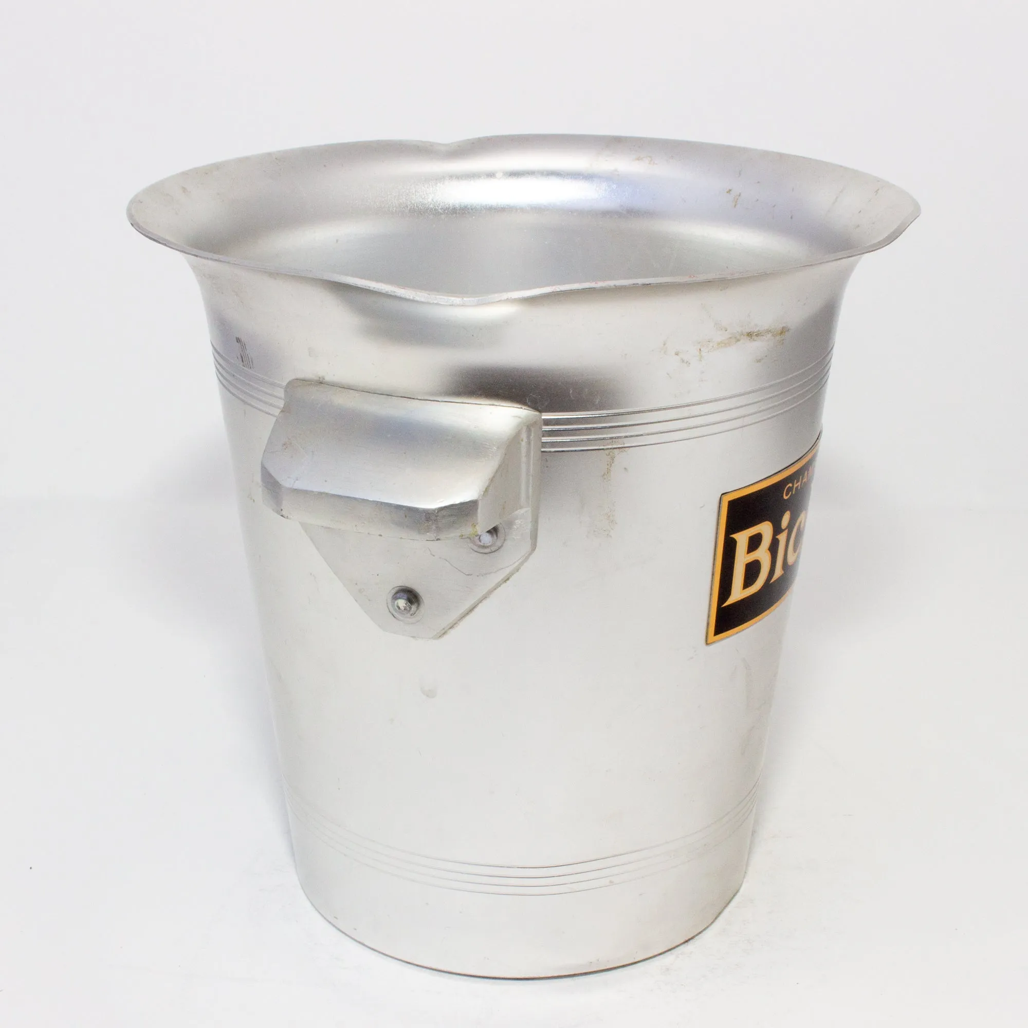 Vintage French Metal Ice Bucket | Bichat Label