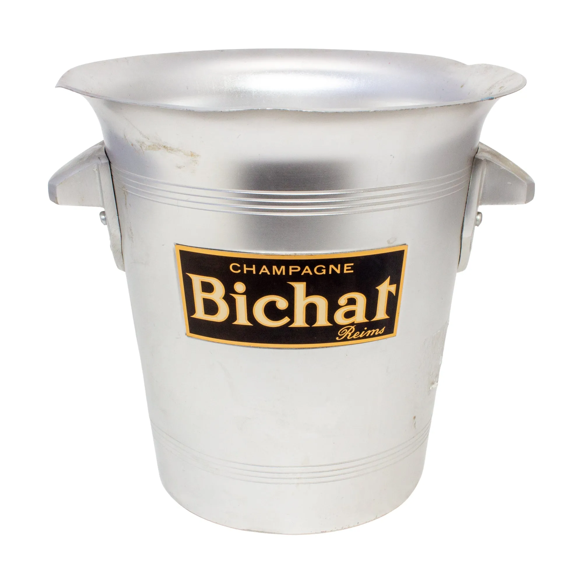 Vintage French Metal Ice Bucket | Bichat Label