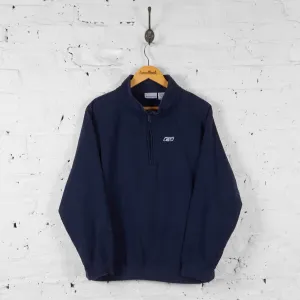 Vintage Reebok 1/4 Zip Sweatshirt - Navy - L