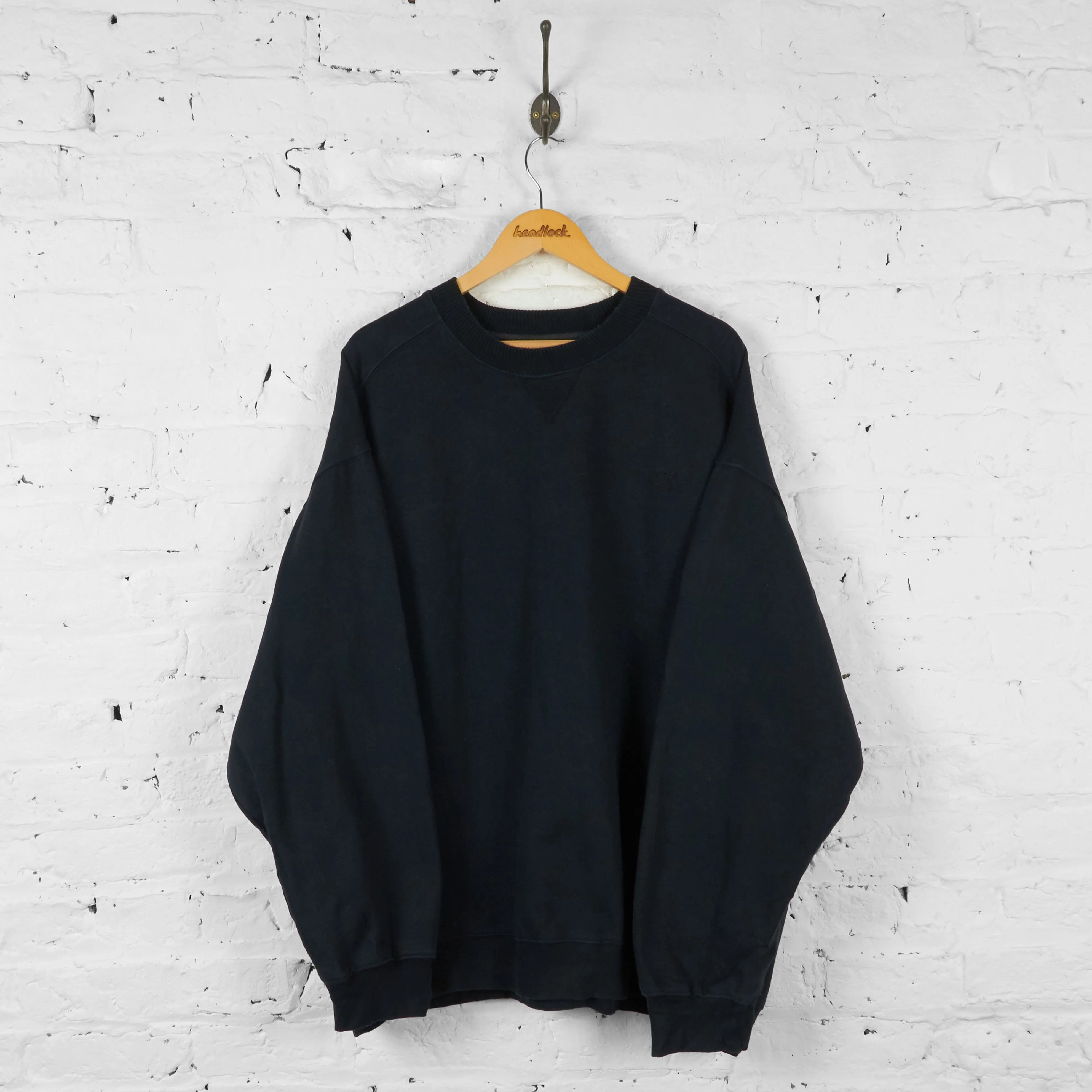 Vintage Starter Sweatshirt - Black - 2XL