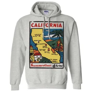 Vintage State Sticker California Sweatshirt Hoodie
