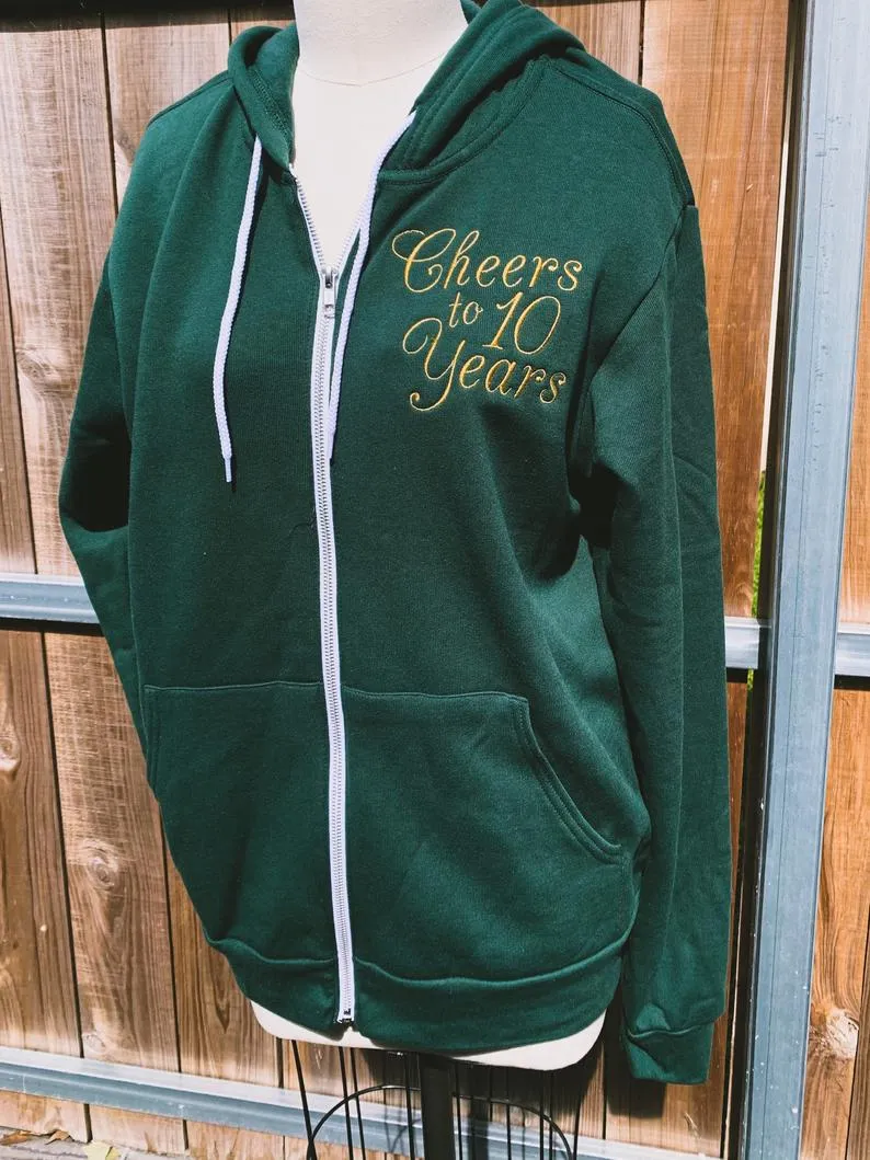 Wedding Anniversary Gift - Embroidered Sweatshirts