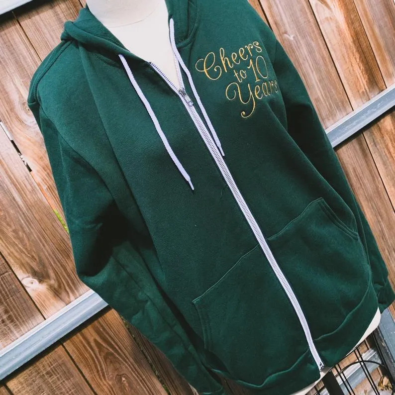 Wedding Anniversary Gift - Embroidered Sweatshirts