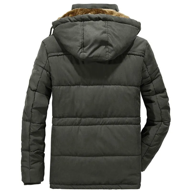West Louis™ Windbreaker Male Multi-Pocket Parka