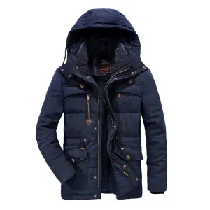 West Louis™ Windbreaker Male Multi-Pocket Parka
