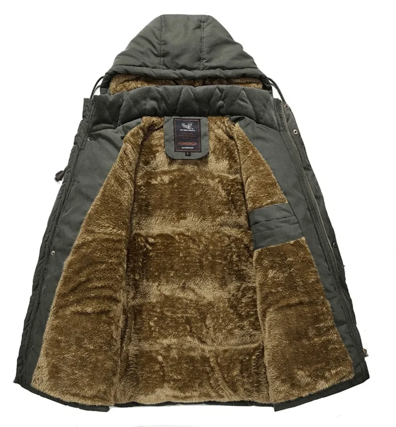West Louis™ Windbreaker Male Multi-Pocket Parka