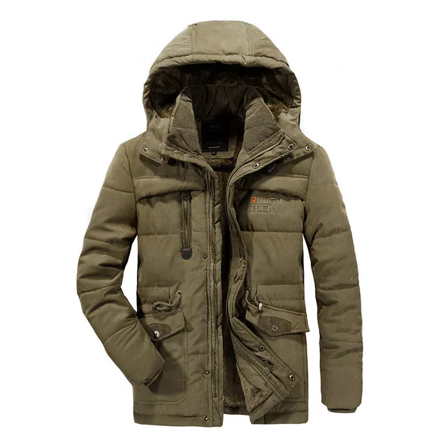 West Louis™ Windbreaker Male Multi-Pocket Parka