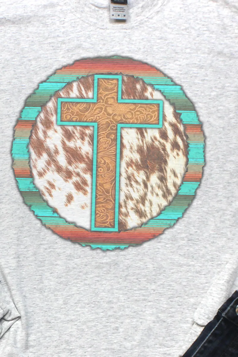 Western Cross Unisex Dri-Power Long-Sleeve 50/50 Tee