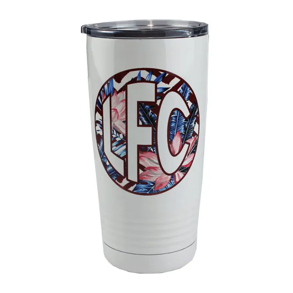 White Sublimation Stainless Steel Tumbler - 20oz