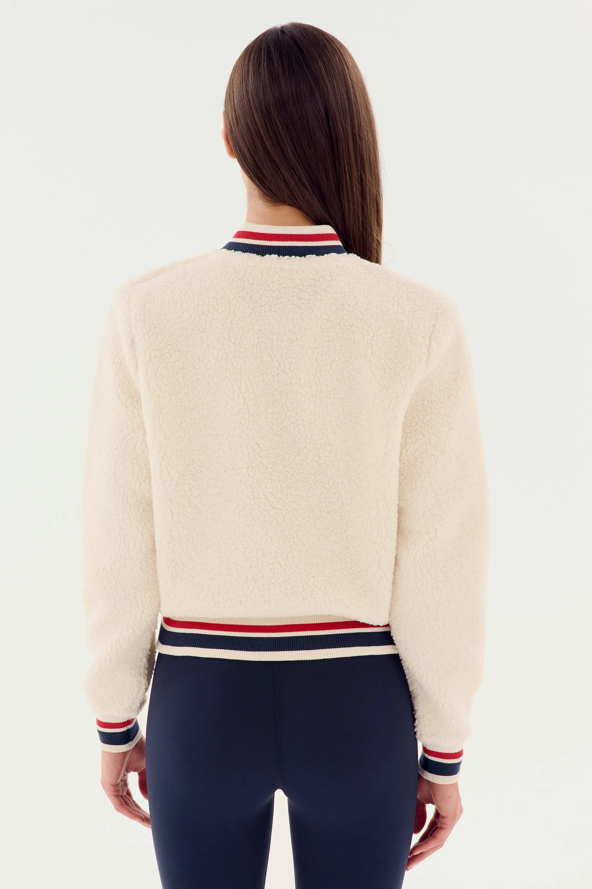 Willa Sherpa Jacket - Creme