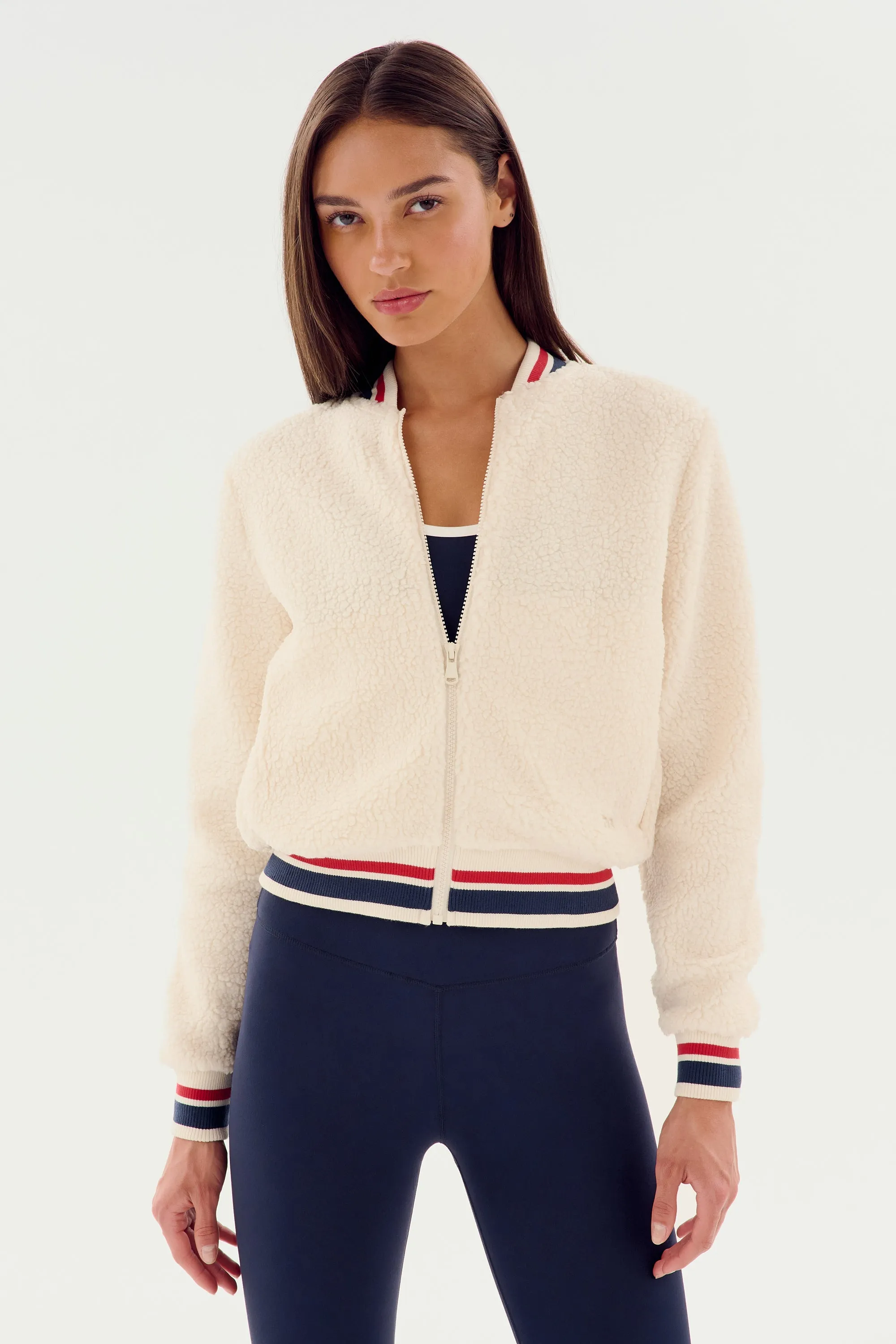 Willa Sherpa Jacket - Creme