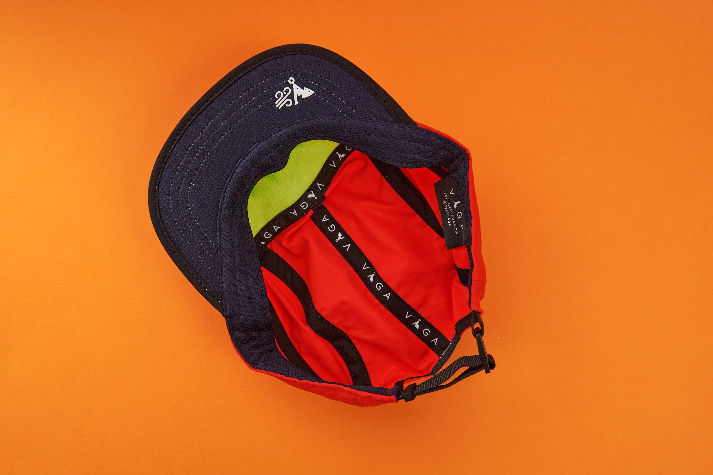 Windproof Club Cap - Red & Navy