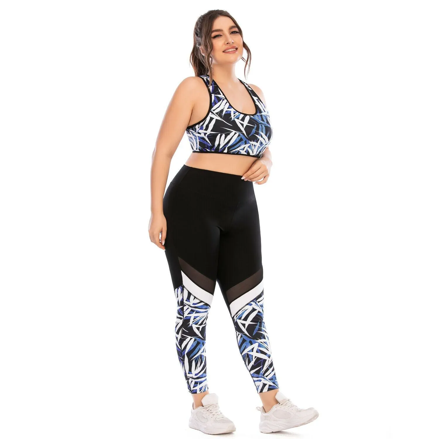 Women Plus Size Yoga Suits Sports Activewear