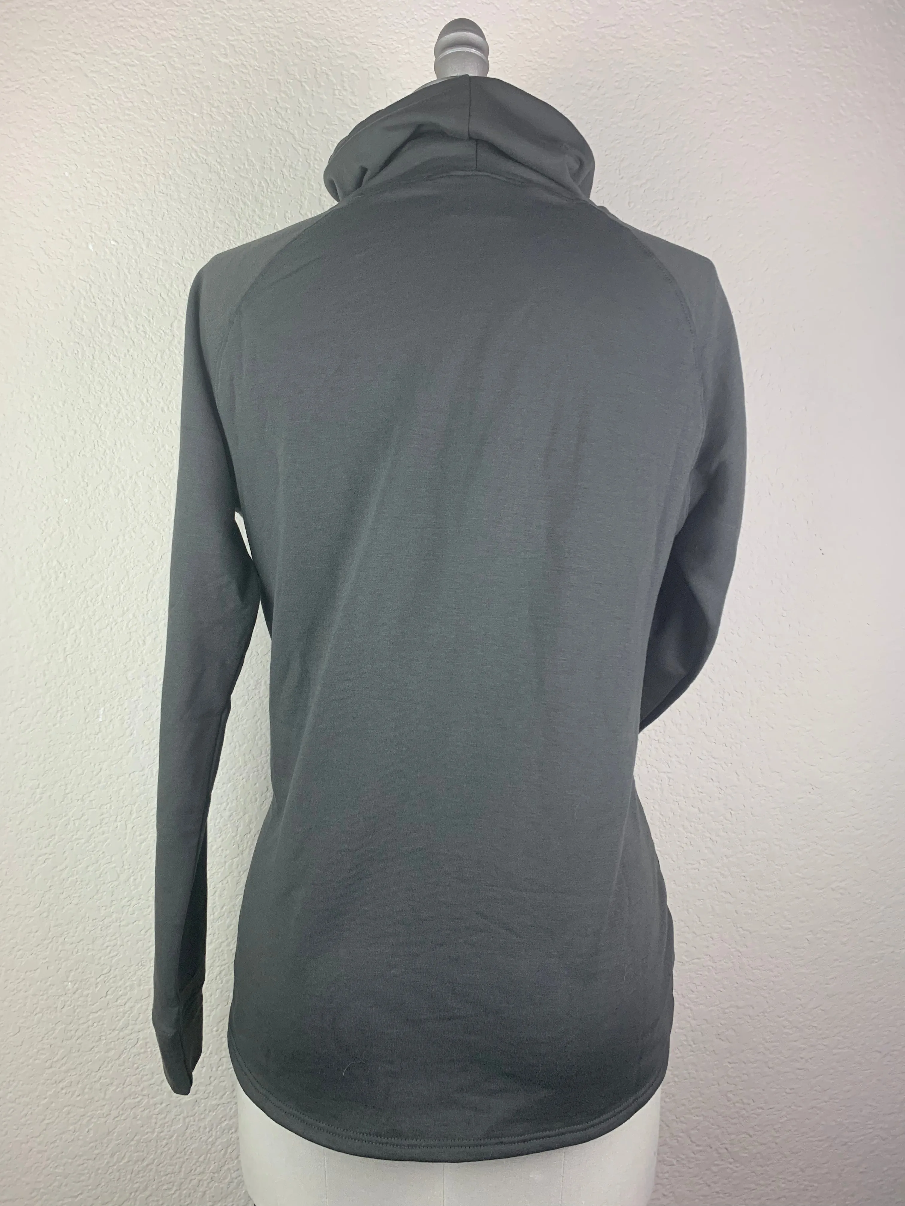 Women's CR Forest Gray Funnel Neck Pullover