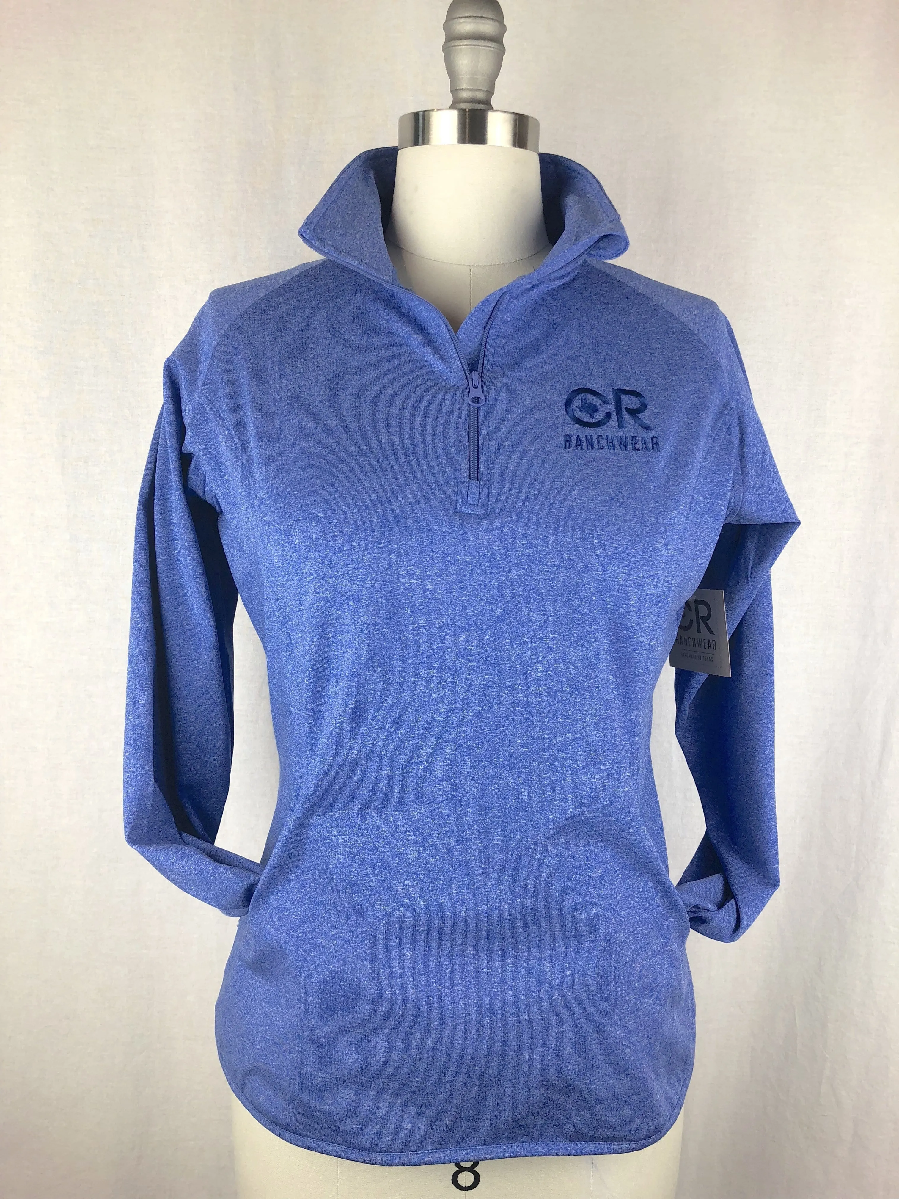 Women's CR Heathered Royal Blue 1/4 Zip